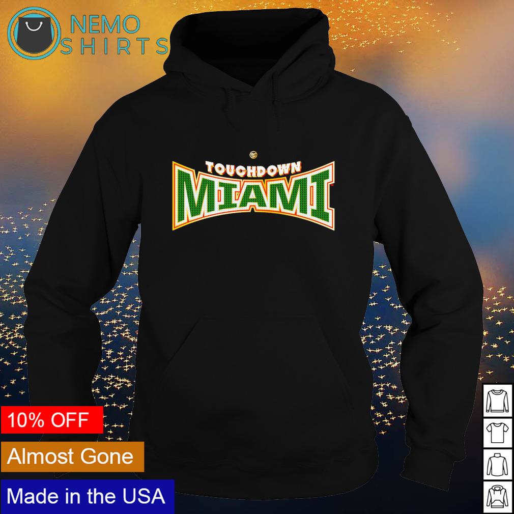 Miami Hurricanes touchdown ring creator - Adult & Kids T-Shirts, Sweatshirts & Hoodies apparel design preview 2
