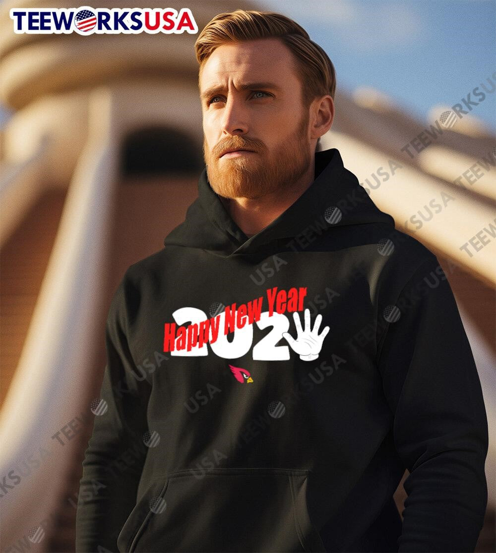 Arizona Cardinals Happy New Year 2025 - Adult & Kids T-Shirts, Sweatshirts & Hoodies apparel design preview 3