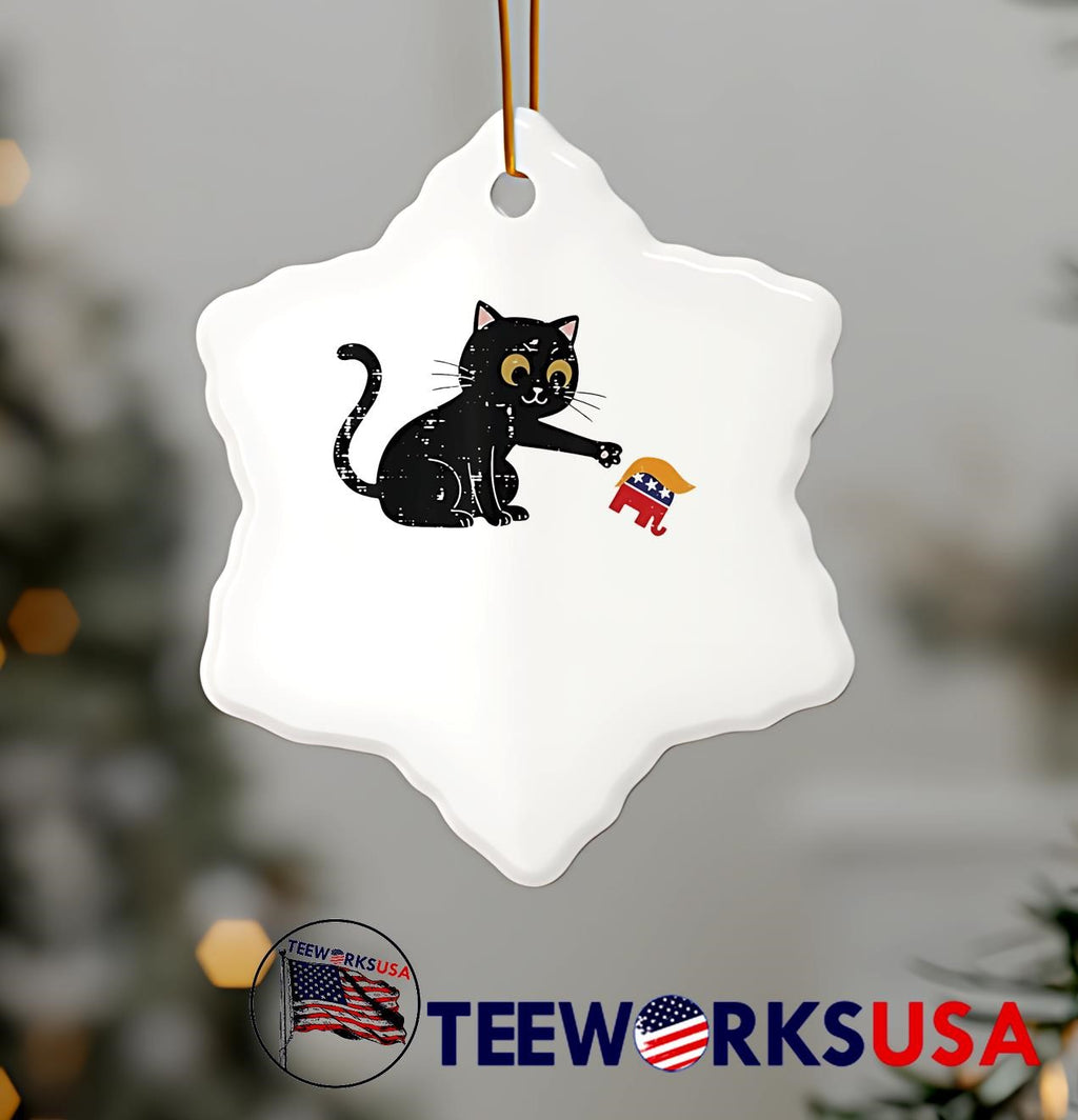 Resist cat tipping elephant protest Trump - Adult & Kids T-Shirts, Sweatshirts & Hoodies apparel design preview 7