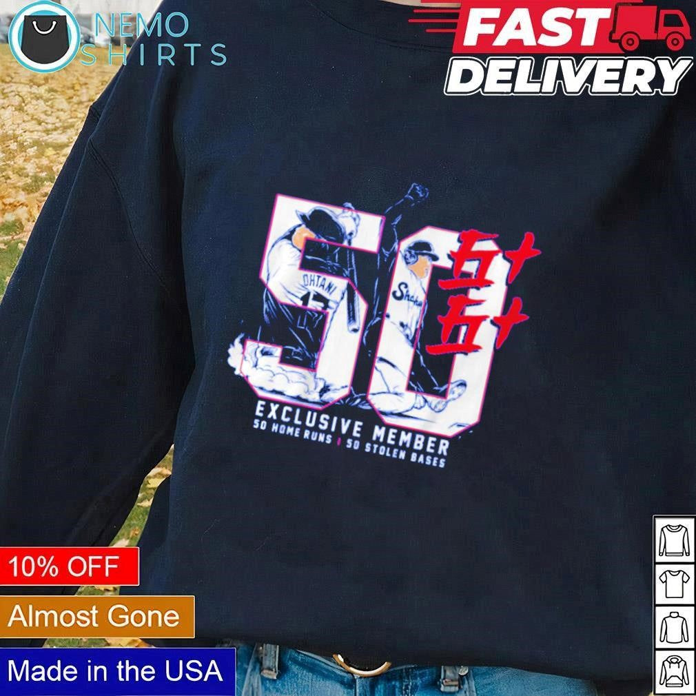 Shohei Ohtani 50 exclusive member LA Dodgers - Adult & Kids T-Shirts, Sweatshirts & Hoodies apparel design preview 1
