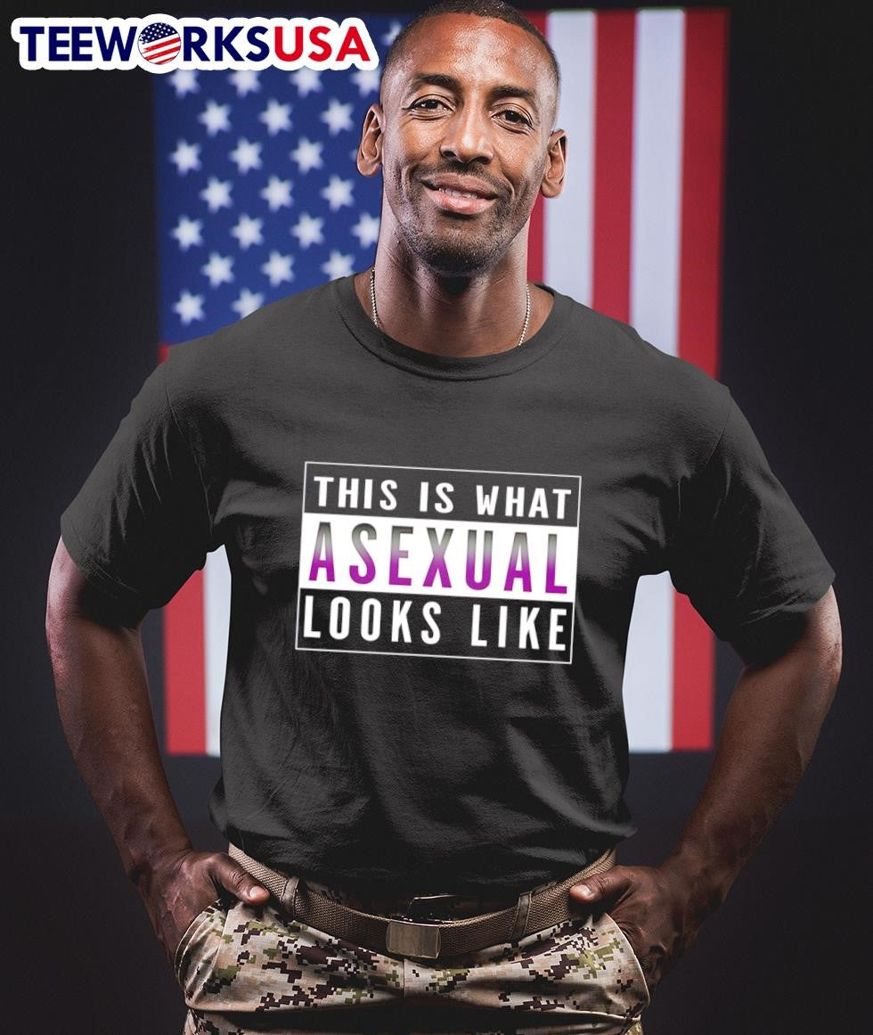 This is What Asexual Looks Like - Adult & Kids T-Shirts, Sweatshirts & Hoodies apparel design preview 1