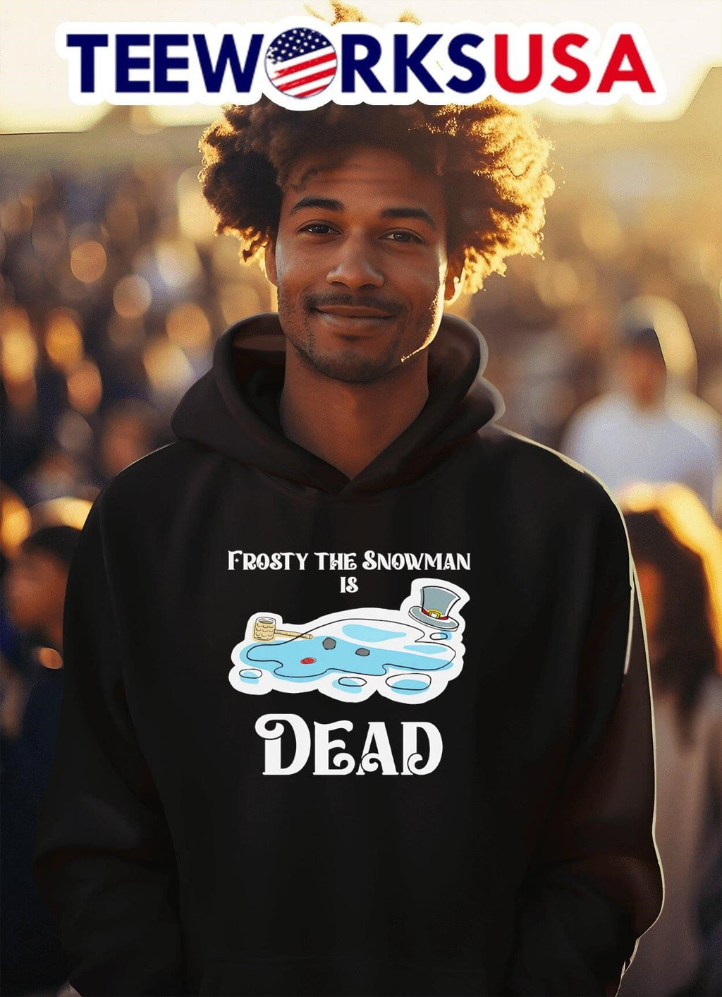Frosty the snowman is dead - Adult & Kids T-Shirts, Sweatshirts & Hoodies apparel design preview 2