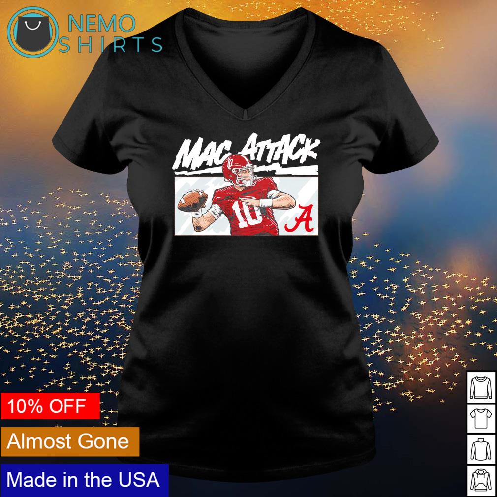 Alabama Crimson Tide Mac Jones attack - Adult & Kids T-Shirts, Sweatshirts & Hoodies apparel design preview 5
