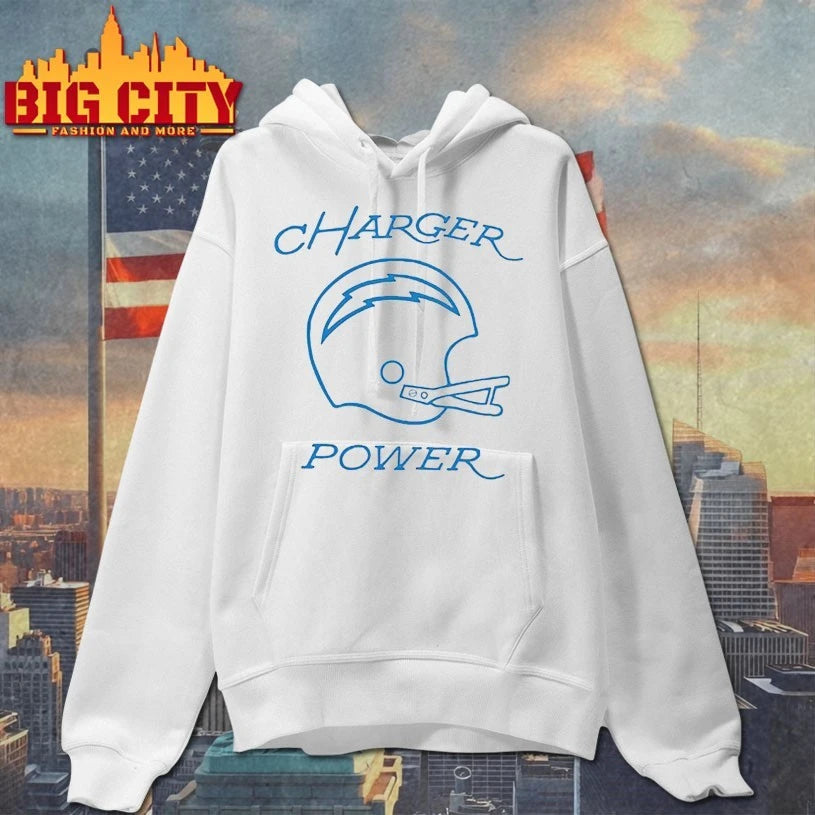 Charger Power Helmet - Adult & Kids T-Shirts, Sweatshirts & Hoodies apparel design preview 2