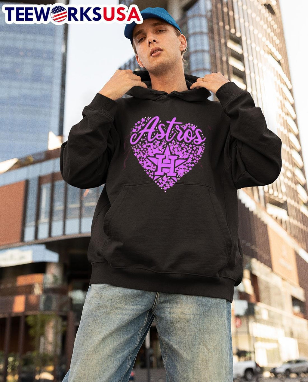 Houston Astros Princess 2025 heart - Adult & Kids T-Shirts, Sweatshirts & Hoodies apparel design preview 3