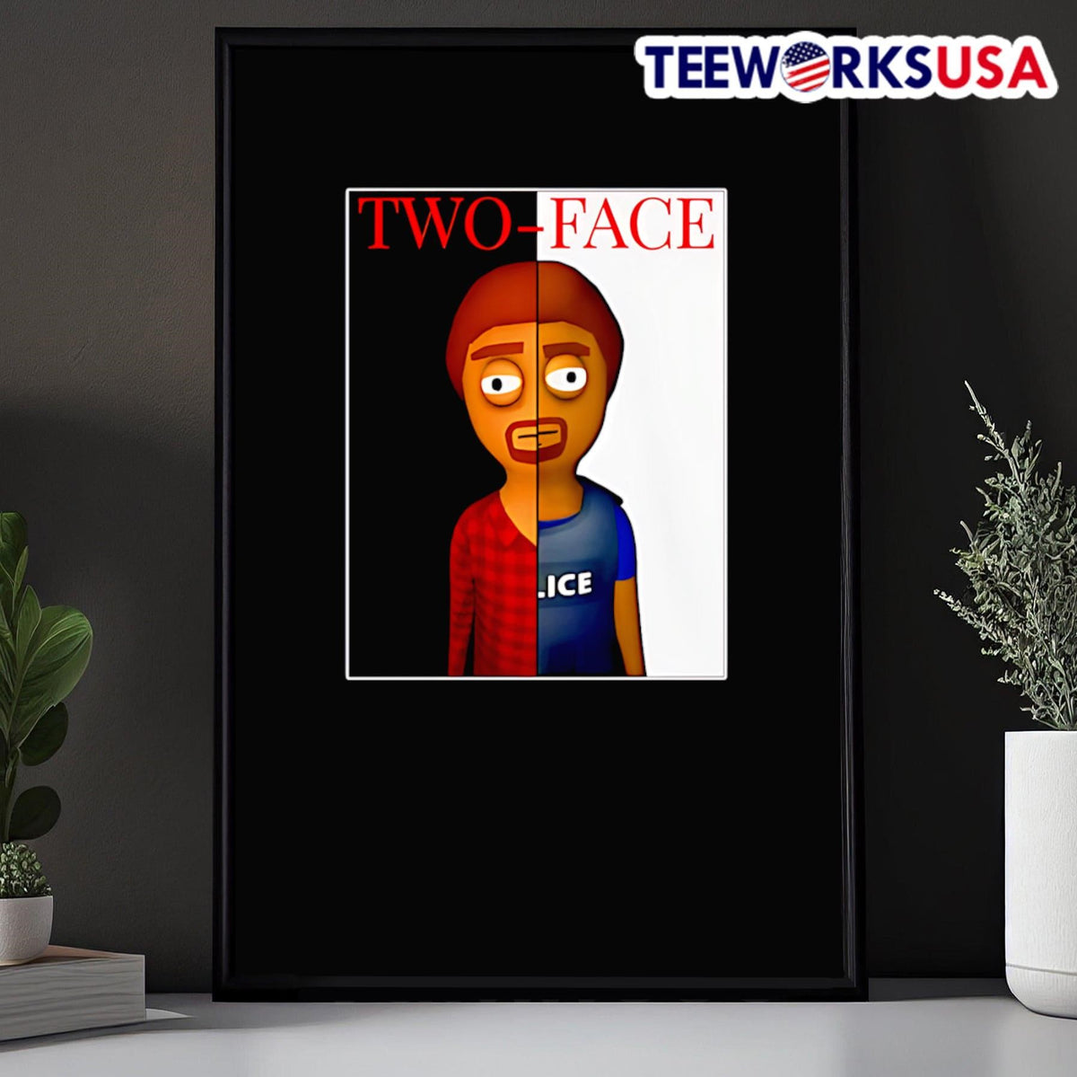 Scheduleshirts Two-Face - Adult & Kids T-Shirts, Sweatshirts & Hoodies apparel design preview 5