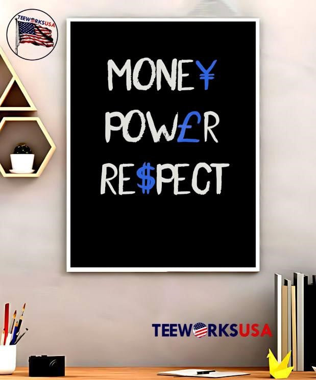Money Power Respect simple - Adult & Kids T-Shirts, Sweatshirts & Hoodies apparel design preview 5