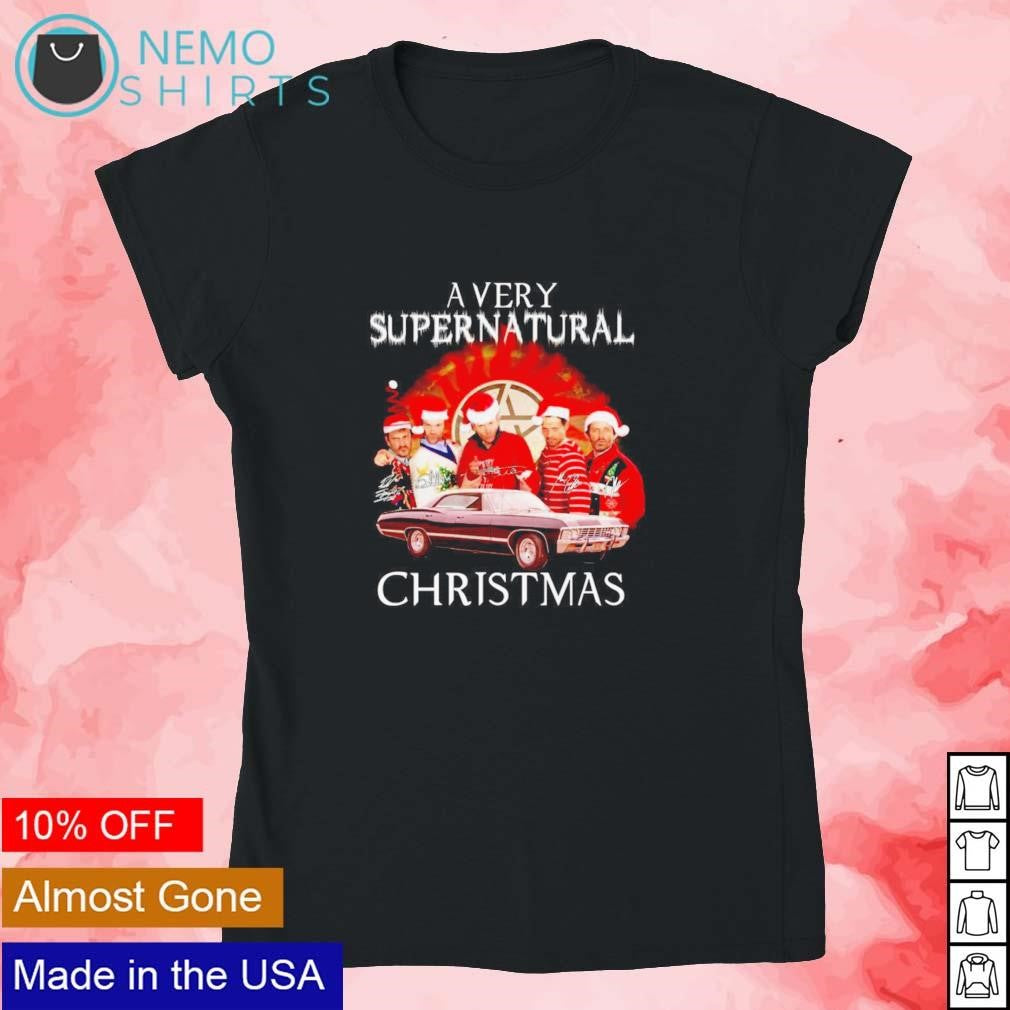A very supernatural Christmas - Adult & Kids T-Shirts, Sweatshirts & Hoodies apparel design preview 4