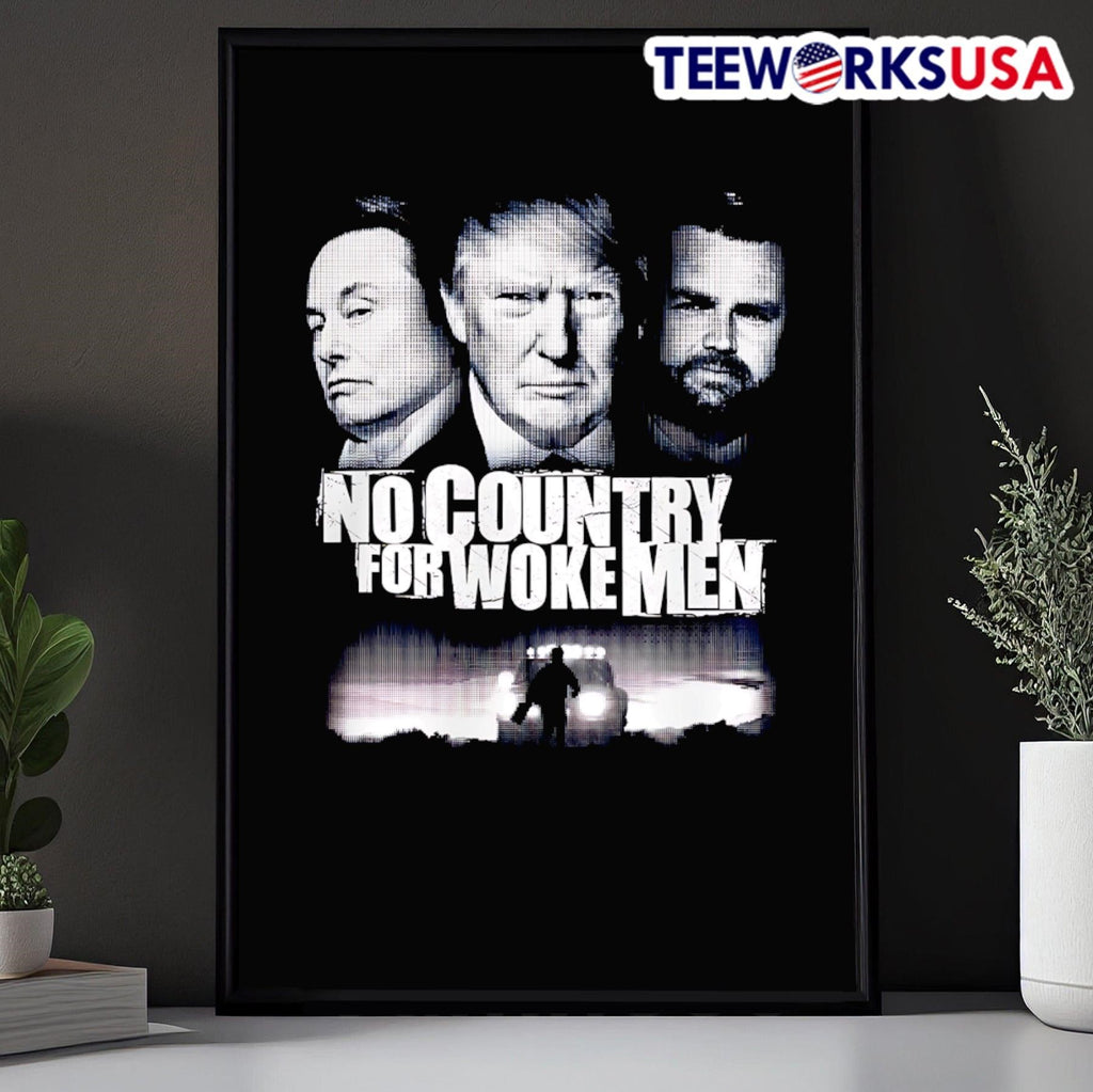No country for woke men - Adult & Kids T-Shirts, Sweatshirts & Hoodies apparel design preview 5