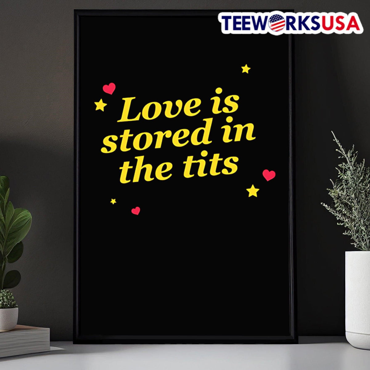 Love Is d In The Tits - Adult & Kids T-Shirts, Sweatshirts & Hoodies apparel design preview 5