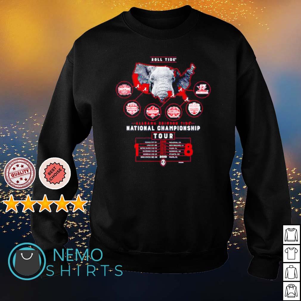 18 time national champions Alabama championship tour - Adult & Kids T-Shirts, Sweatshirts & Hoodies apparel design preview 4