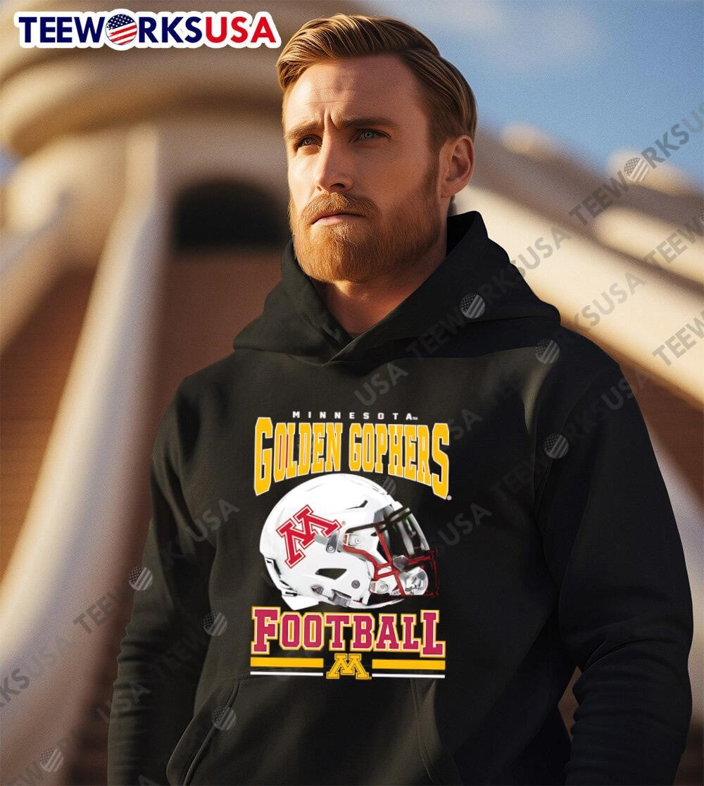 Minnesota Golden Gophers Maroon Football helmet - Adult & Kids T-Shirts, Sweatshirts & Hoodies apparel design preview 2