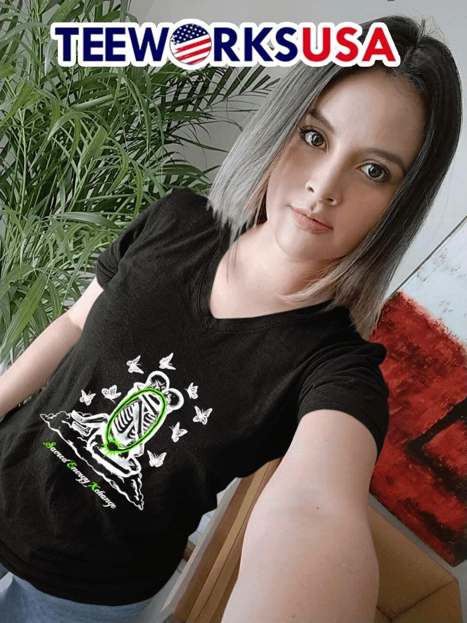 Skeleton sacred energy xchange - Adult & Kids T-Shirts, Sweatshirts & Hoodies apparel design preview 7