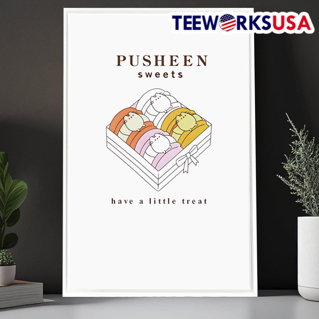 Pusheen Sweets Have A Little Treat - Adult & Kids T-Shirts, Sweatshirts & Hoodies apparel design preview 6