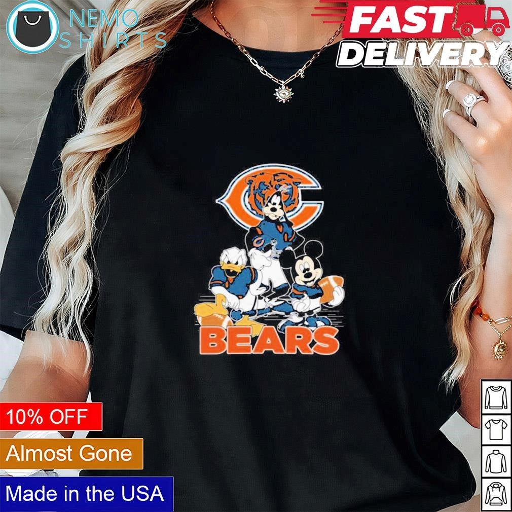 Chicago Bears Mickey Mouse Donald Duck Goofy - Adult & Kids T-Shirts, Sweatshirts & Hoodies apparel design preview 2