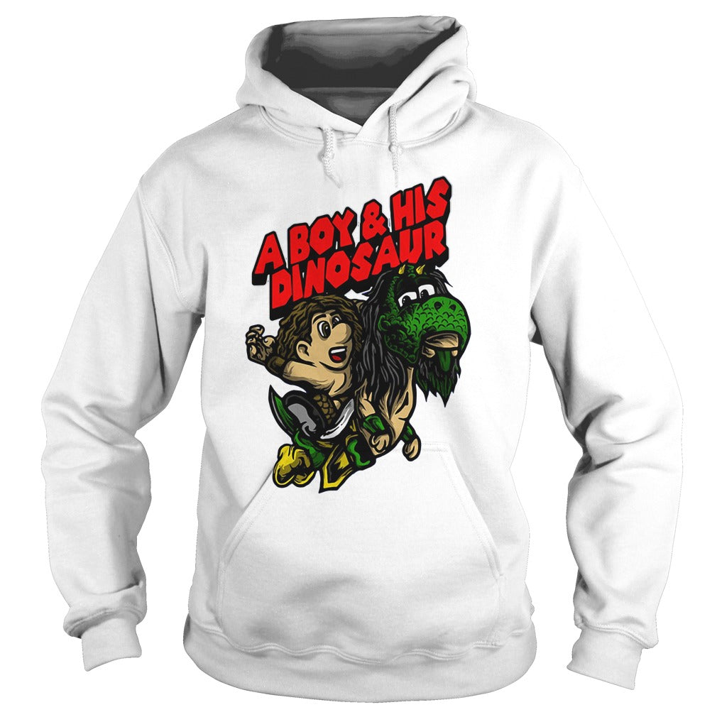 A Boy And His Dinosaur - Adult & Kids T-Shirts, Sweatshirts & Hoodies apparel design preview 4