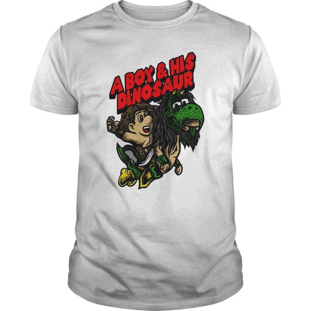 A Boy And His Dinosaur - Adult & Kids T-Shirts, Sweatshirts & Hoodies apparel design preview 1