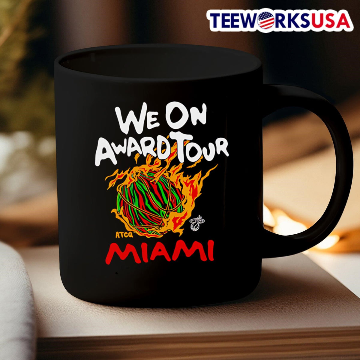 A Tribe Called Quest x Miami Heat We On Award Tour - Adult & Kids T-Shirts, Sweatshirts & Hoodies apparel design preview 3