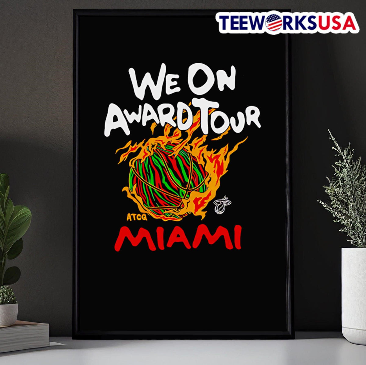 A Tribe Called Quest x Miami Heat We On Award Tour - Adult & Kids T-Shirts, Sweatshirts & Hoodies apparel design preview 5