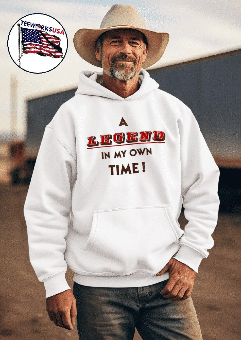A legend in my own time - Adult & Kids T-Shirts, Sweatshirts & Hoodies apparel design preview 2