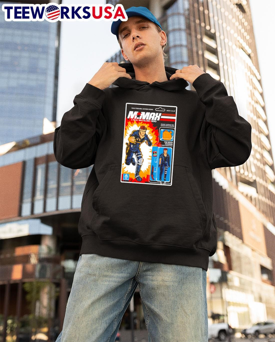 A real wasteland hero - Adult & Kids T-Shirts, Sweatshirts & Hoodies apparel design preview 3