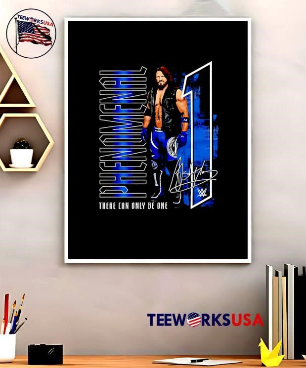 A.J. Styles Phenomenal there can only be one - Adult & Kids T-Shirts, Sweatshirts & Hoodies apparel design preview 5
