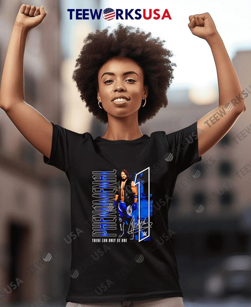A.J. Styles Phenomenal there can only be one - Adult & Kids T-Shirts, Sweatshirts & Hoodies apparel design preview 8