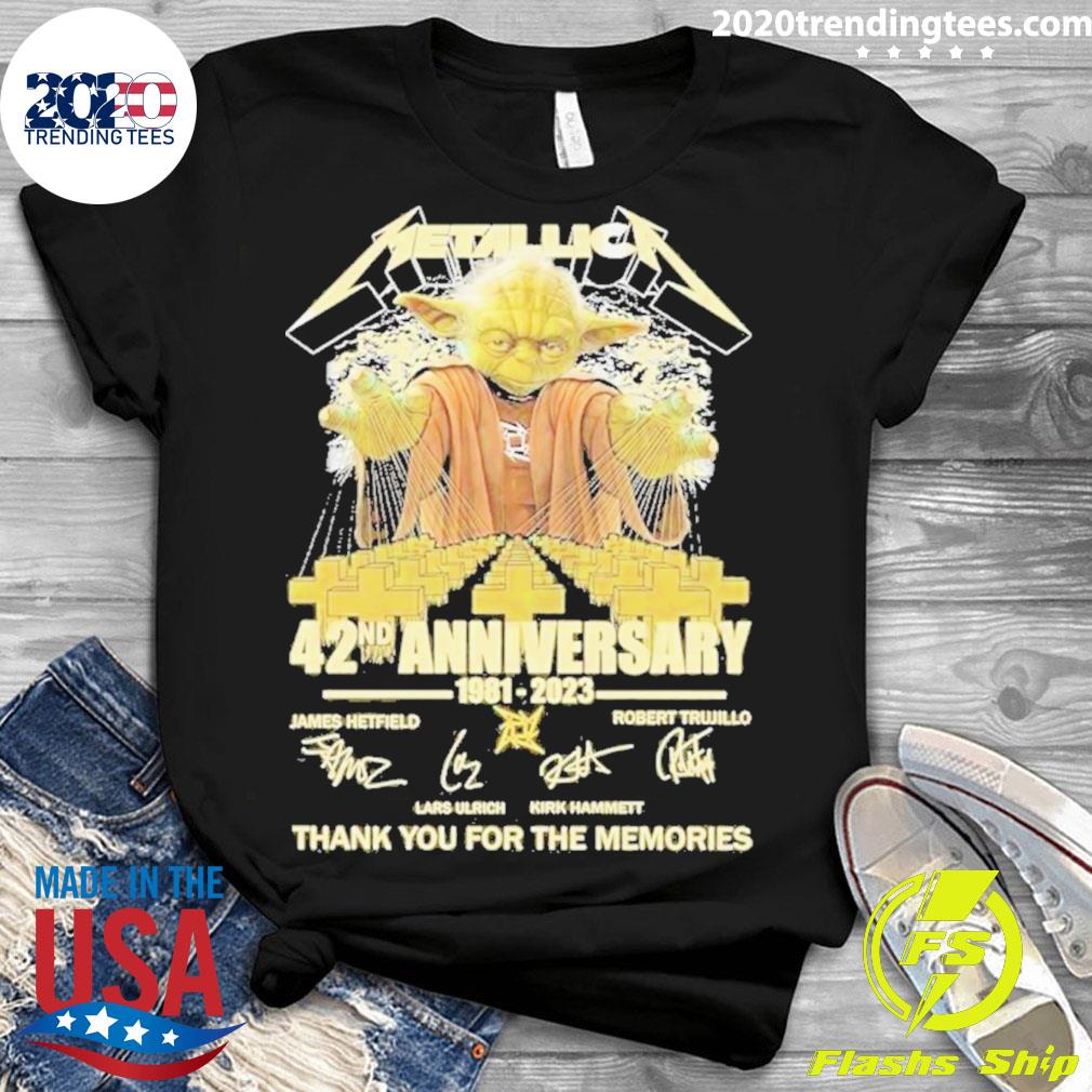 Official metallica Master Yoda 42nd Anniversary 1981 - Adult & Kids T-Shirts, Sweatshirts & Hoodies apparel design preview 3
