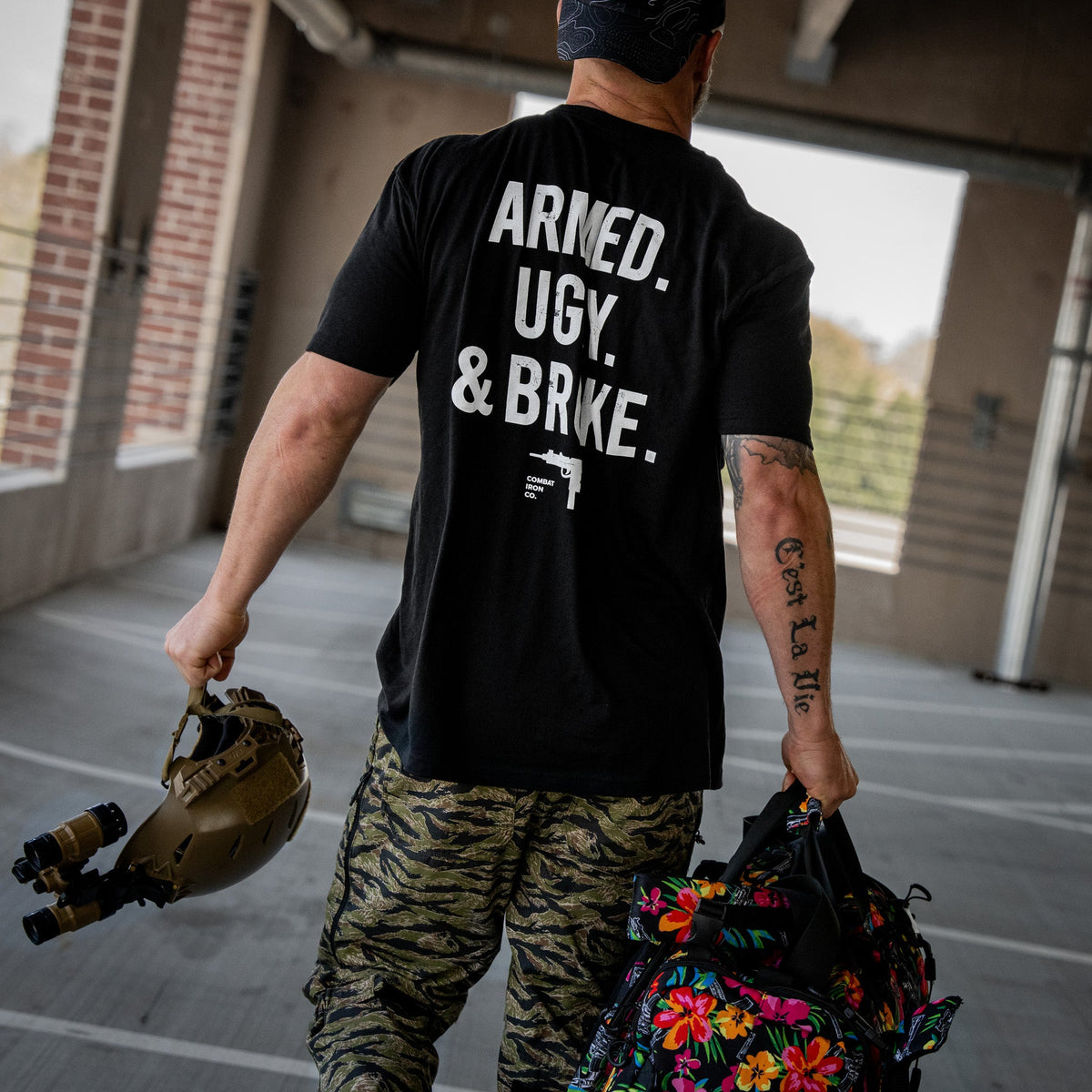 Armed. Ugly. Broke. Men's - Adult & Kids T-Shirts, Sweatshirts & Hoodies apparel design preview 3