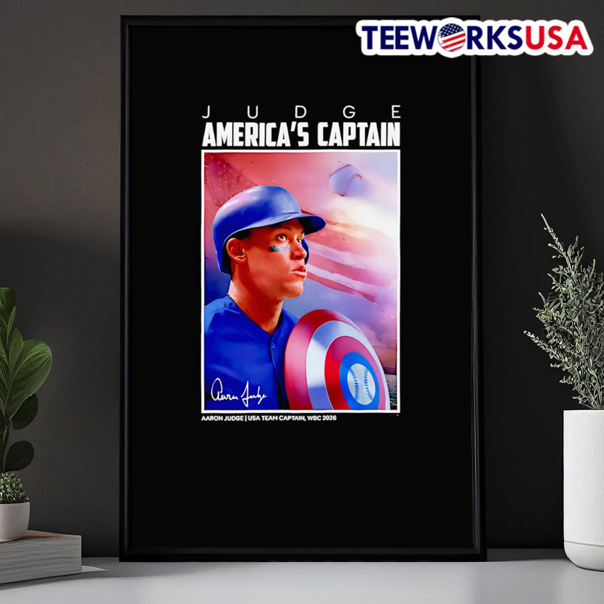 Aaron Judge America's Captain - Adult & Kids T-Shirts, Sweatshirts & Hoodies apparel design preview 5