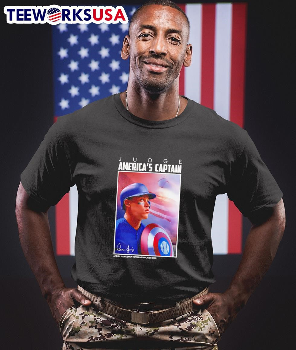 Aaron Judge America's Captain - Adult & Kids T-Shirts, Sweatshirts & Hoodies apparel design preview 1
