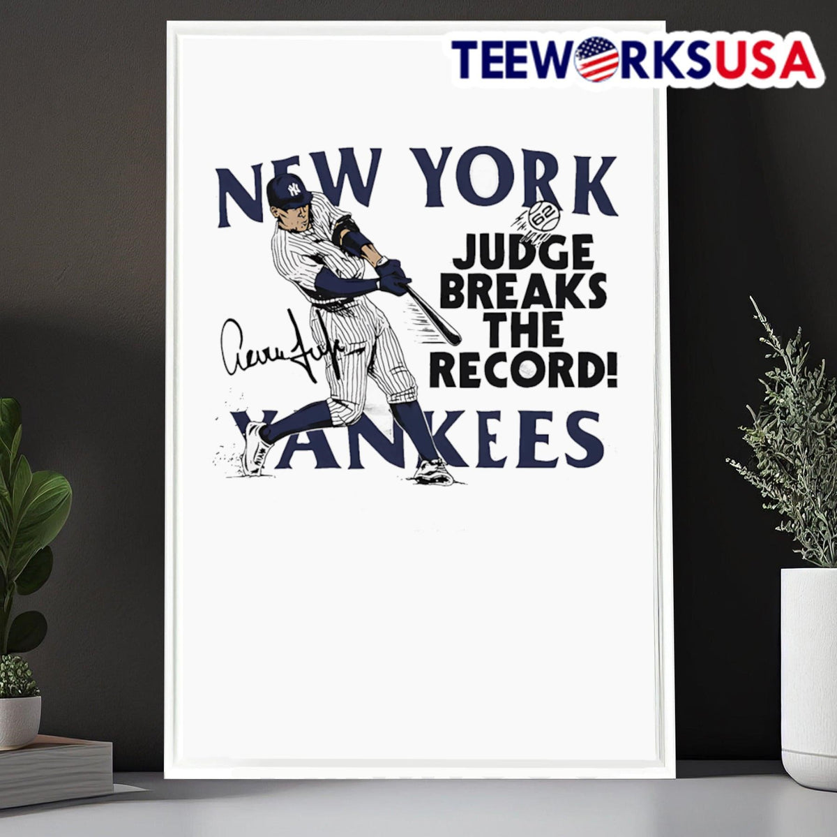Aaron Judge New York Yankees player graphic - Adult & Kids T-Shirts, Sweatshirts & Hoodies apparel design preview 6