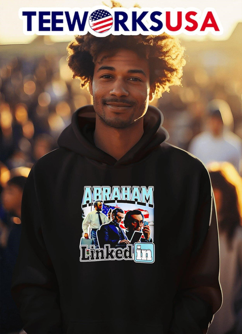 Abraham Linkedin - Adult & Kids T-Shirts, Sweatshirts & Hoodies apparel design preview 2