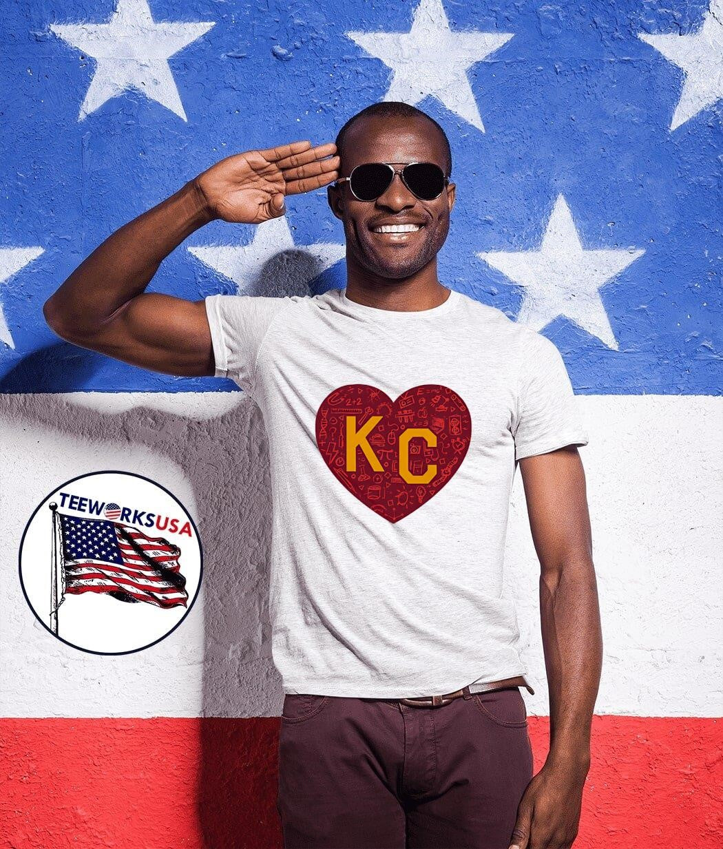 Academic KC Heart - Adult & Kids T-Shirts, Sweatshirts & Hoodies apparel design preview 1