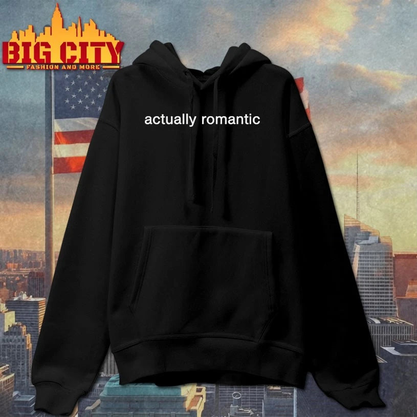Actually Romantic Text - Adult & Kids T-Shirts, Sweatshirts & Hoodies apparel design preview 2