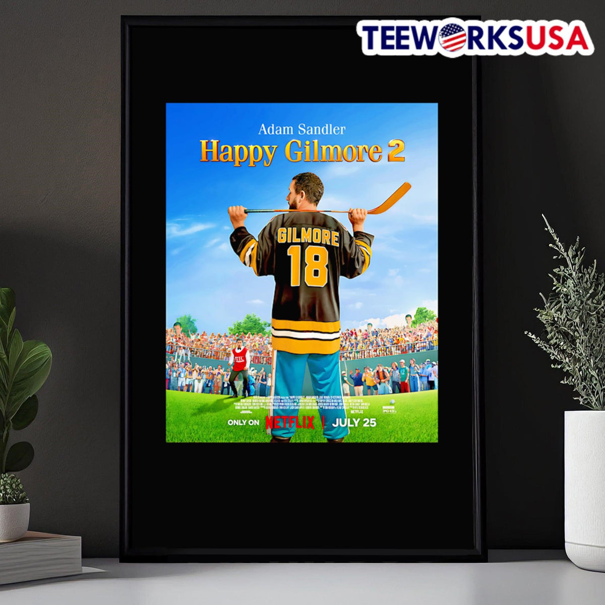 Adam Sandler Happy Gilmore 2 - Adult & Kids T-Shirts, Sweatshirts & Hoodies apparel design preview 5