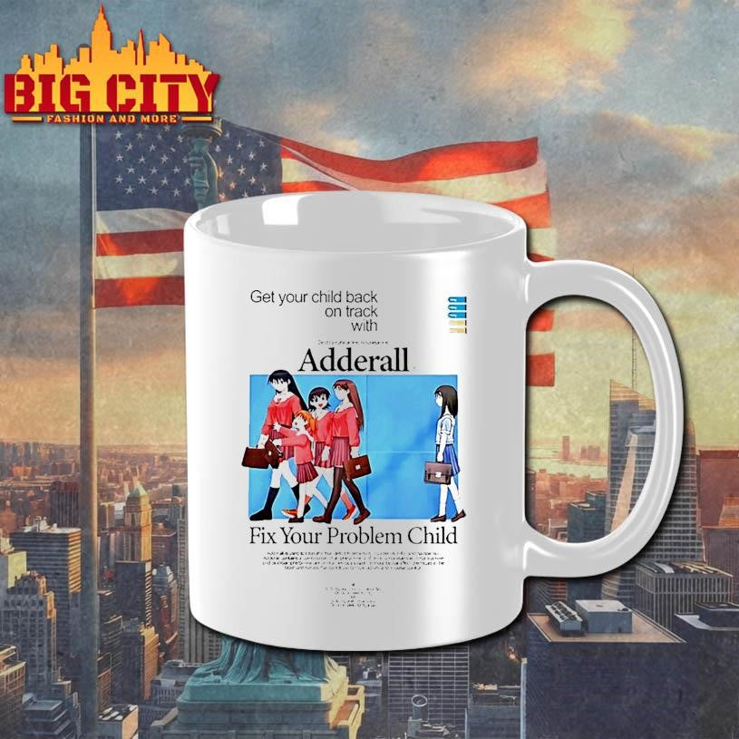 Adderall Fix Your Problem Child Anime - Adult & Kids T-Shirts, Sweatshirts & Hoodies apparel design preview 3