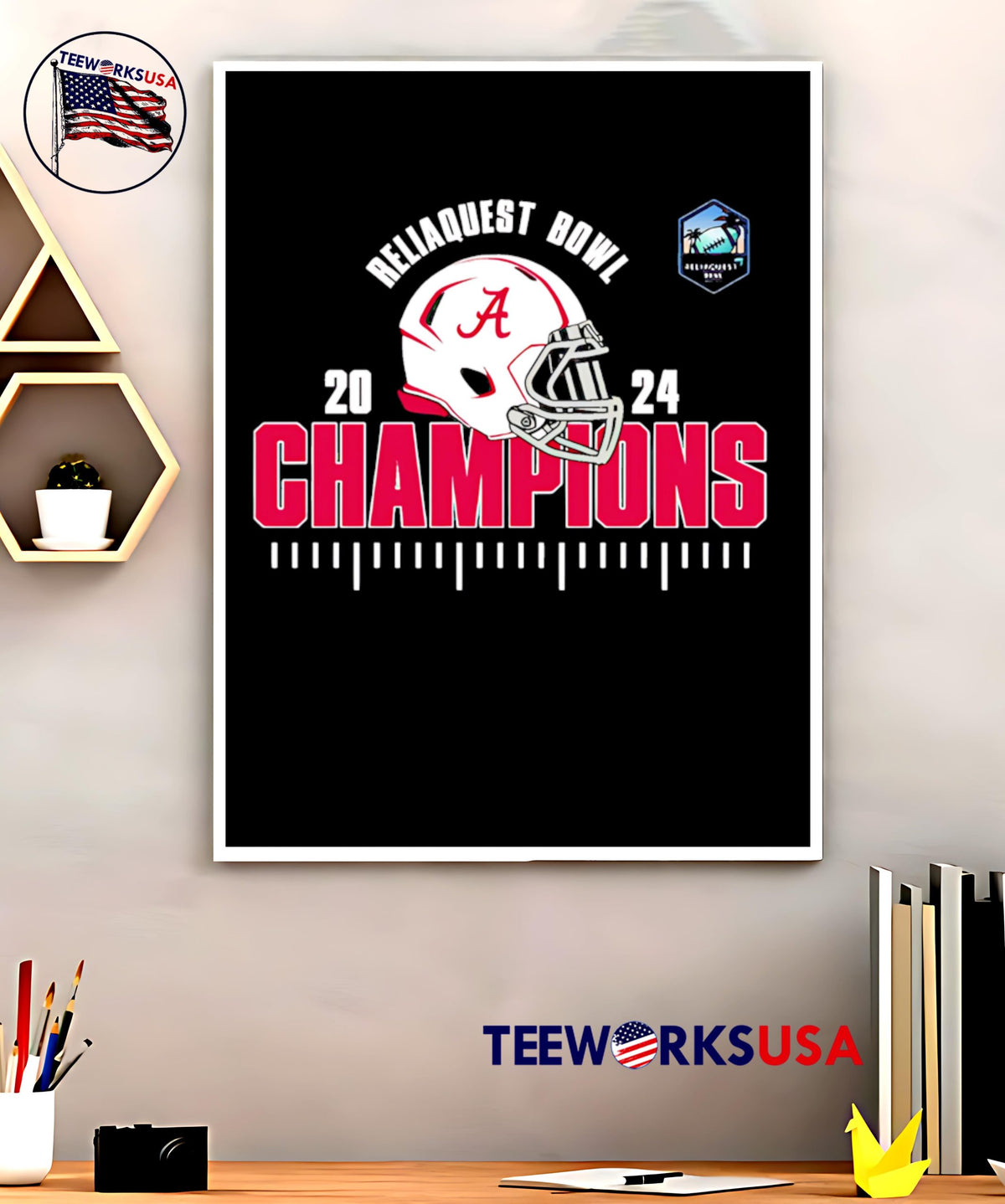 Alabama Crimson Tide Is The 2024 Reliaquest Bowl - Adult & Kids T-Shirts, Sweatshirts & Hoodies apparel design preview 5