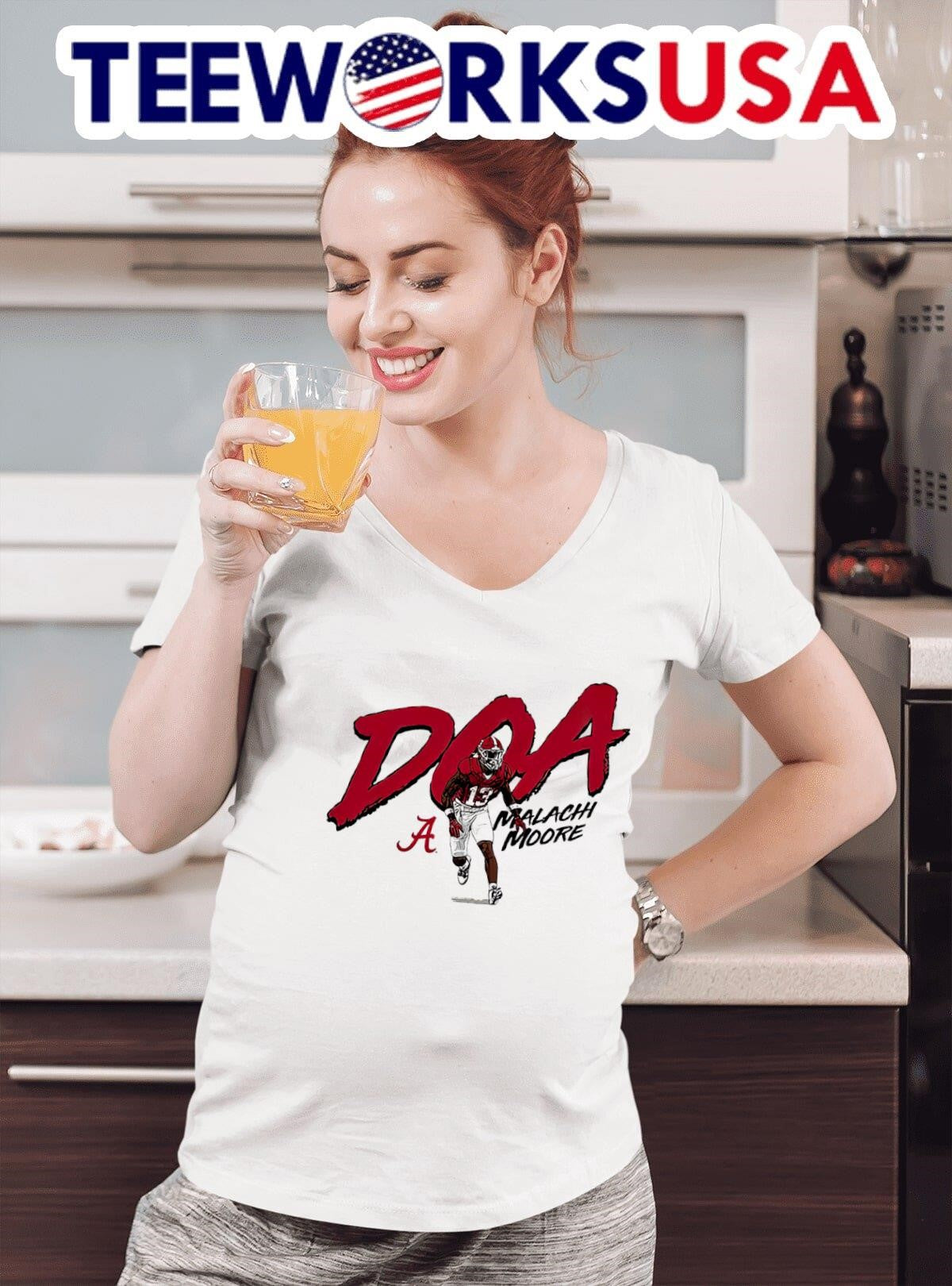 Alabama Crimson Tide Malachi Moore DOA 13 cartoon - Adult & Kids T-Shirts, Sweatshirts & Hoodies apparel design preview 4