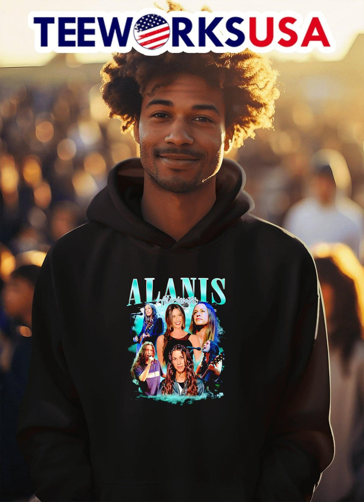 Alanis Morissette bootleg - Adult & Kids T-Shirts, Sweatshirts & Hoodies apparel design preview 2