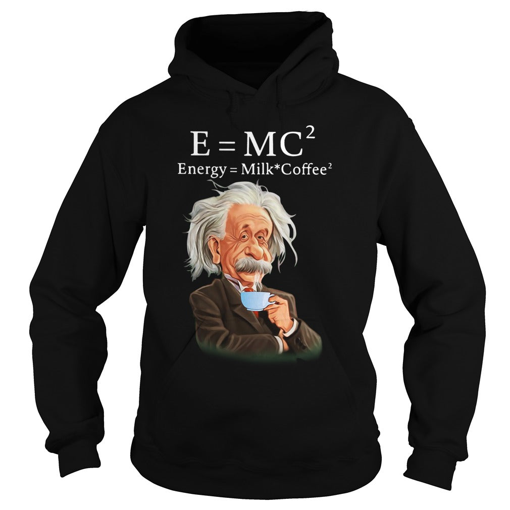 Albert Einstein Milk Coffee - Adult & Kids T-Shirts, Sweatshirts & Hoodies apparel design preview 4