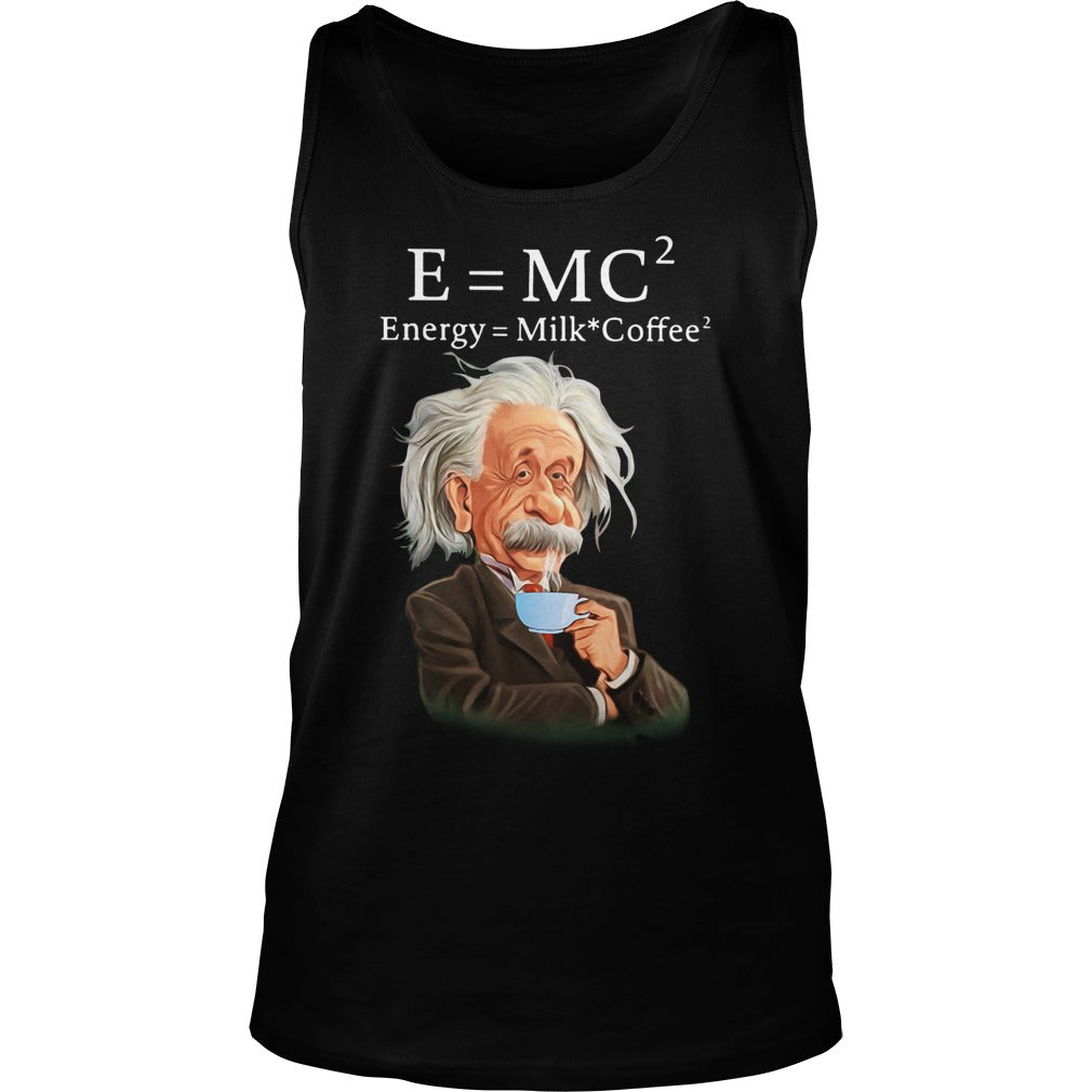 Albert Einstein Milk Coffee - Adult & Kids T-Shirts, Sweatshirts & Hoodies apparel design preview 3
