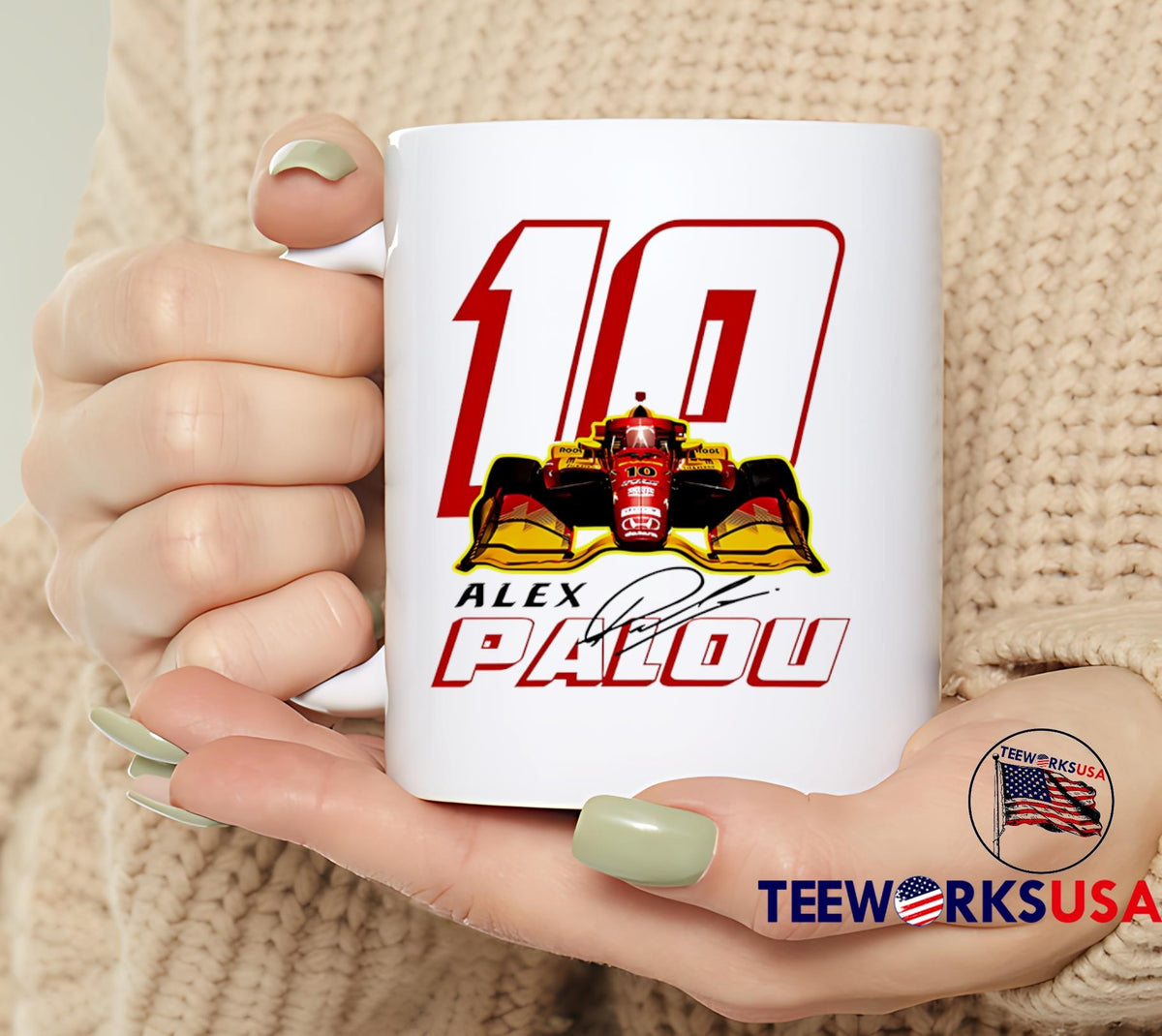 Alex Palou #10 IndyCar Winner Indianapolis 500 109th - Adult & Kids T-Shirts, Sweatshirts & Hoodies apparel design preview 6