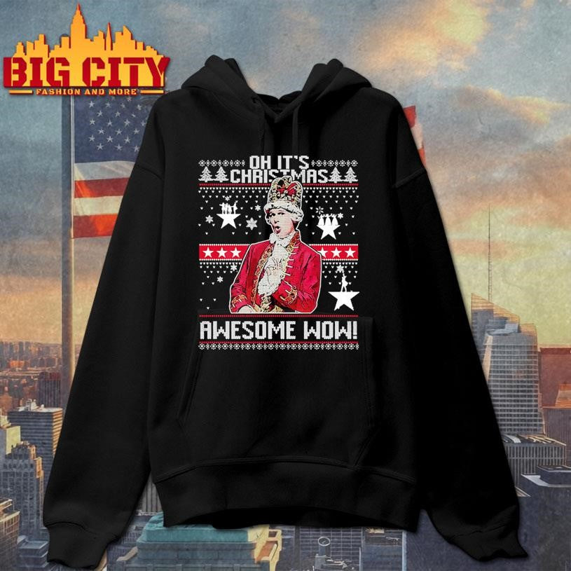 Alexander Hamilton Oh It's Christmas Awesome Wow Ugly - Adult & Kids T-Shirts, Sweatshirts & Hoodies apparel design preview 2