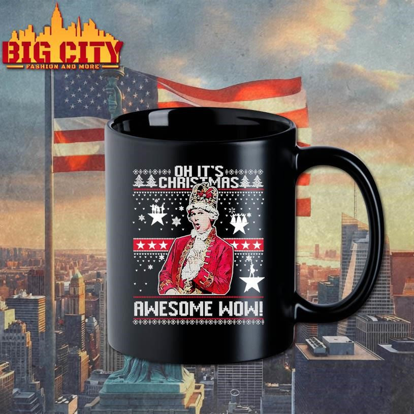 Alexander Hamilton Oh It's Christmas Awesome Wow Ugly - Adult & Kids T-Shirts, Sweatshirts & Hoodies apparel design preview 3