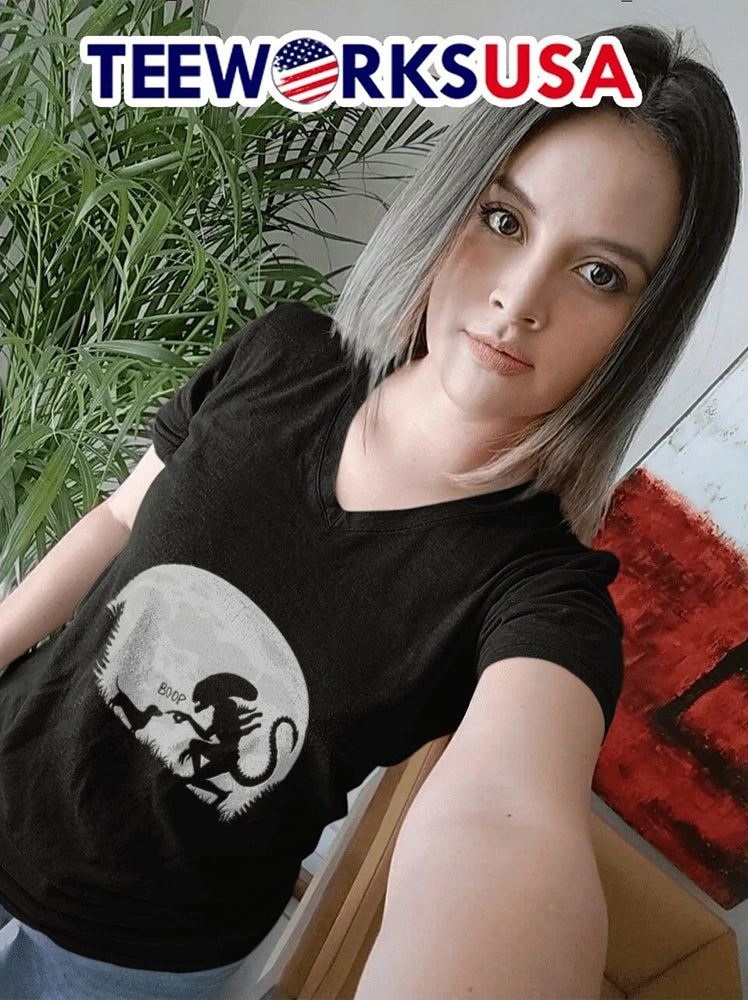 Alien Xenomorph Booping Doxie - Adult & Kids T-Shirts, Sweatshirts & Hoodies apparel design preview 7