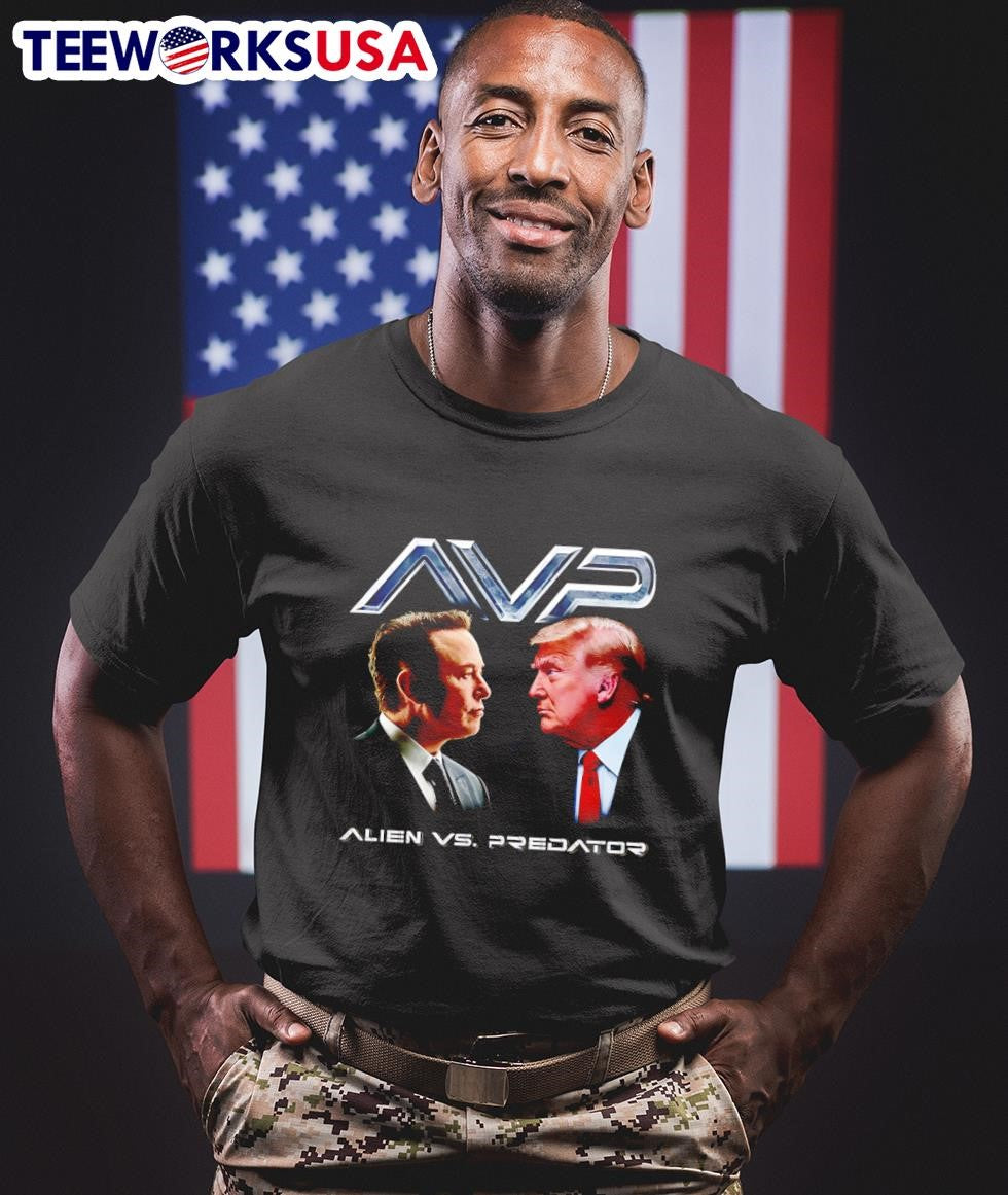 Alien vs Predator Trump Elon - Adult & Kids T-Shirts, Sweatshirts & Hoodies apparel design preview 1