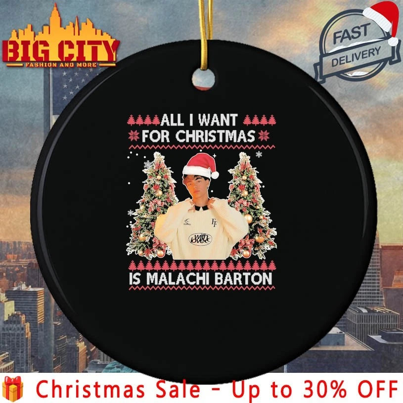 All I Want for Christmas Is Malachi Barton Ugly - Adult & Kids T-Shirts, Sweatshirts & Hoodies apparel design preview 3