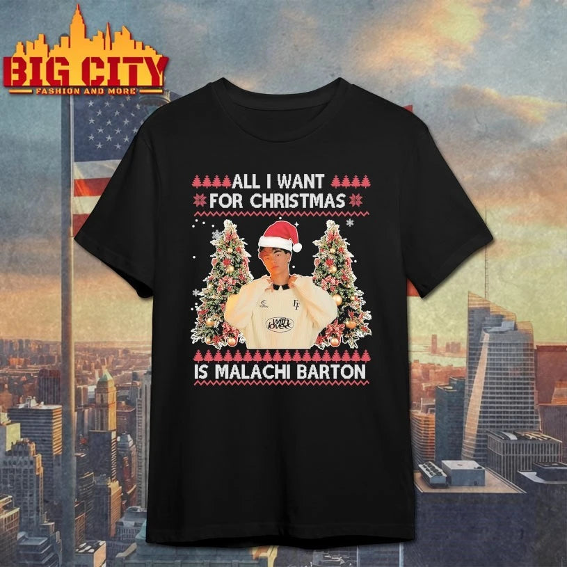 All I Want for Christmas Is Malachi Barton Ugly - Adult & Kids T-Shirts, Sweatshirts & Hoodies apparel design preview 4