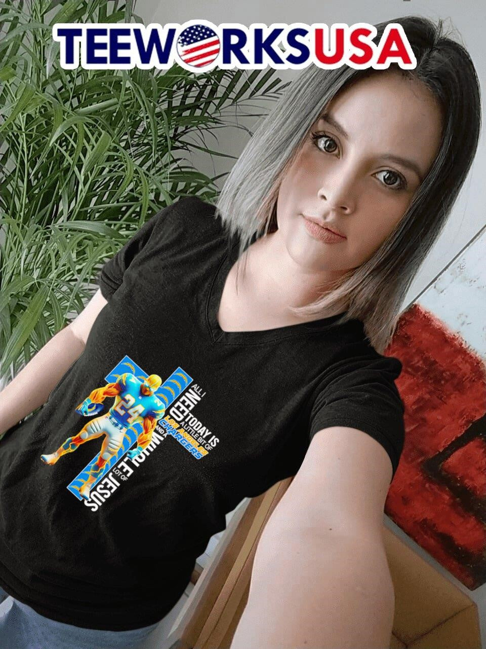 All I need today is a little bit of Los Angeles - Adult & Kids T-Shirts, Sweatshirts & Hoodies apparel design preview 4